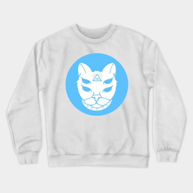 Third Eye Cat Crewneck Sweatshirt by ArtbyLaVonne